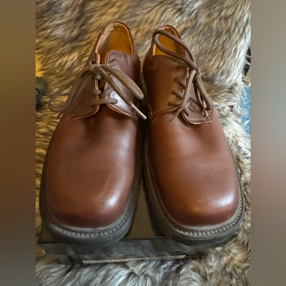 Clarks Classic Brown Leather Men's Shoes - Picture 5 of 5